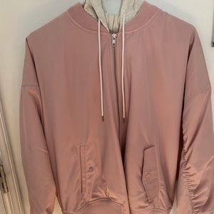 pink bomber jacket